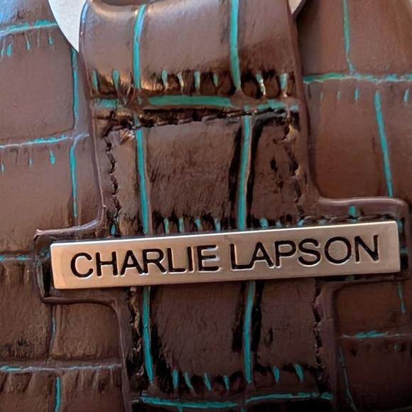 Vintage Charlie Lapson Croc Pattern Purse- EUC - Picture 7 of 7